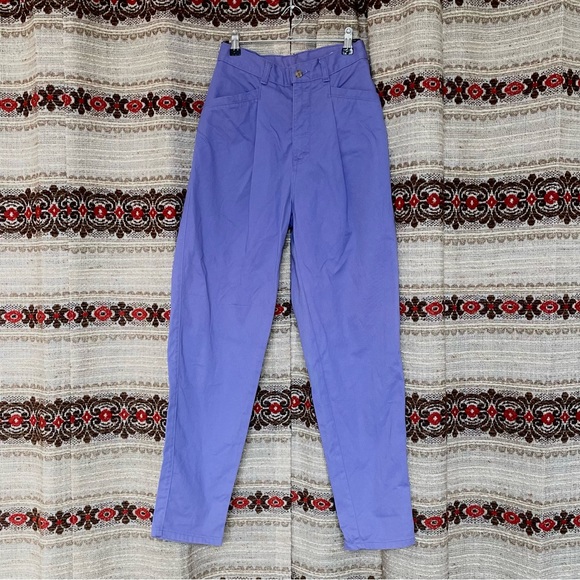 VINTAGE lavender pleated pants, women’s size 24 - Picture 7 of 8